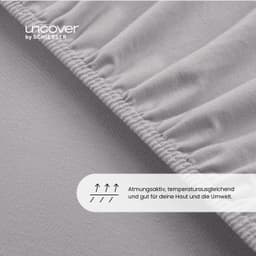 uncover by SCHIESSER Spannbettlaken New Jersey | Grau