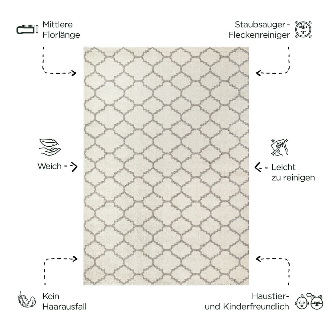 Sanat Teppich Boho 8202 | Beige