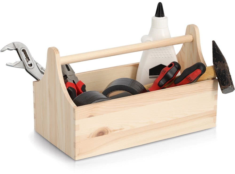 Zeller Present Werkzeugbox | Holztöne