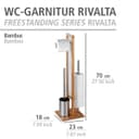 WENKO WC-Garnitur Rivalta | Holztöne 4