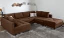 COLLECTION AB Wohnlandschaft Toni U-Form | Braun