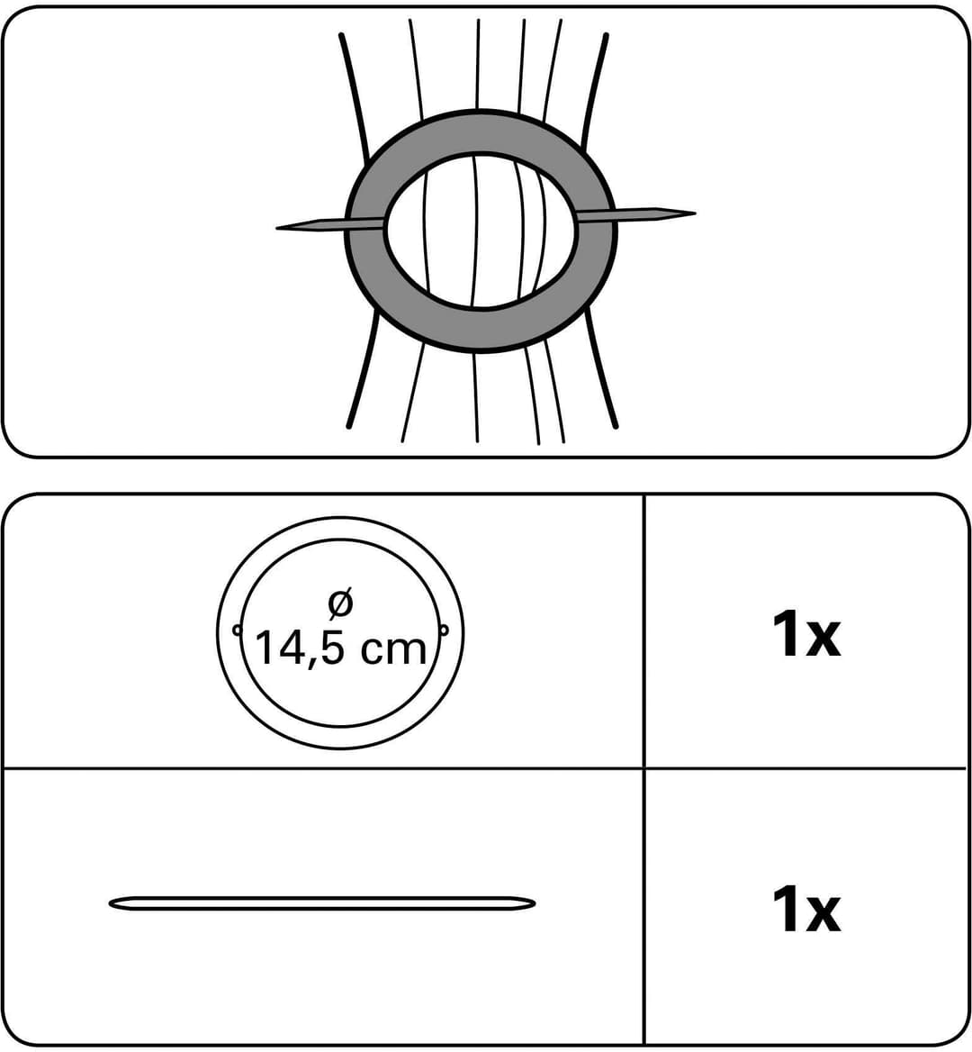 GARDINIA Dekoklammer Mars | Silber
