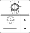 GARDINIA Dekoklammer Mars | Silber 4