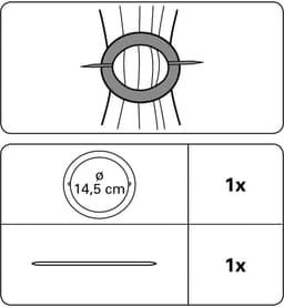 GARDINIA Dekoklammer Mars | Silber