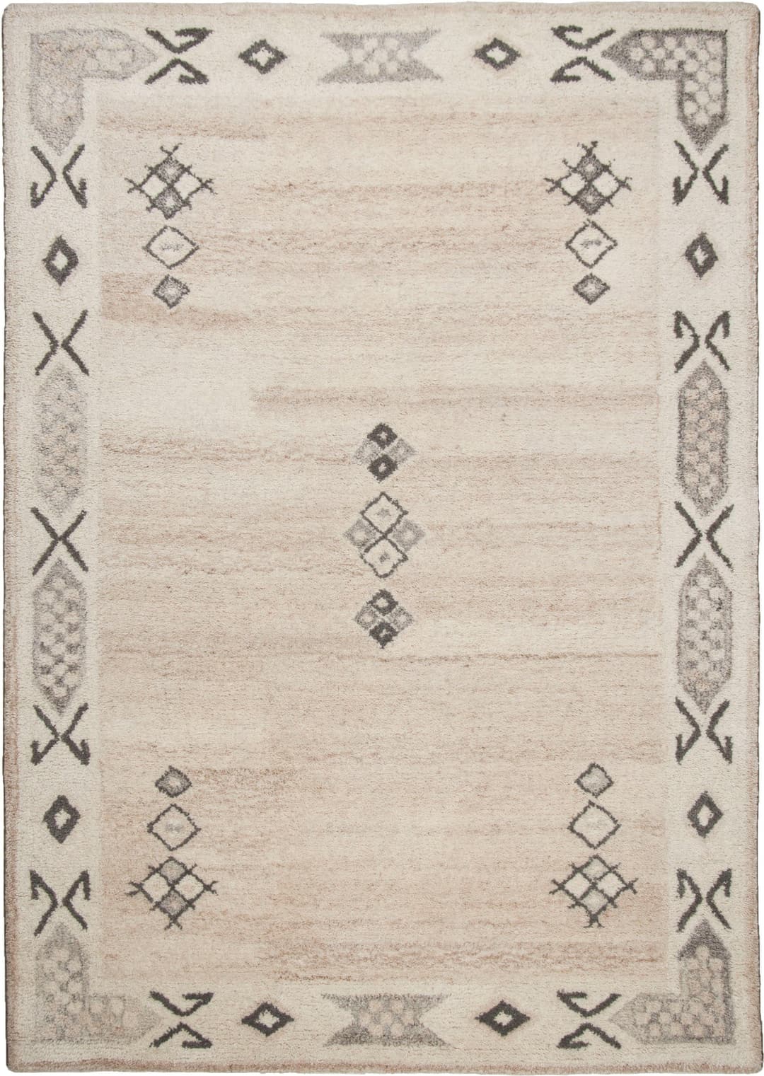 THEKO Royal Berber Wollteppich | Beige