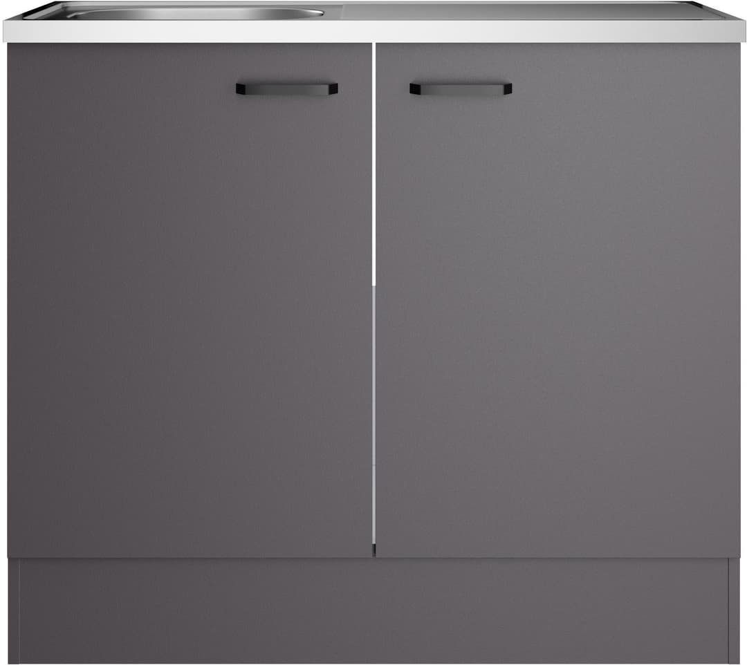 OPTIFIT Spülenschrank OPTImulti | Grau