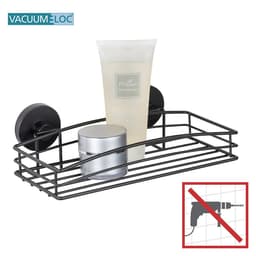 Wenko Duschablage Vacuum-Loc | Schwarz
