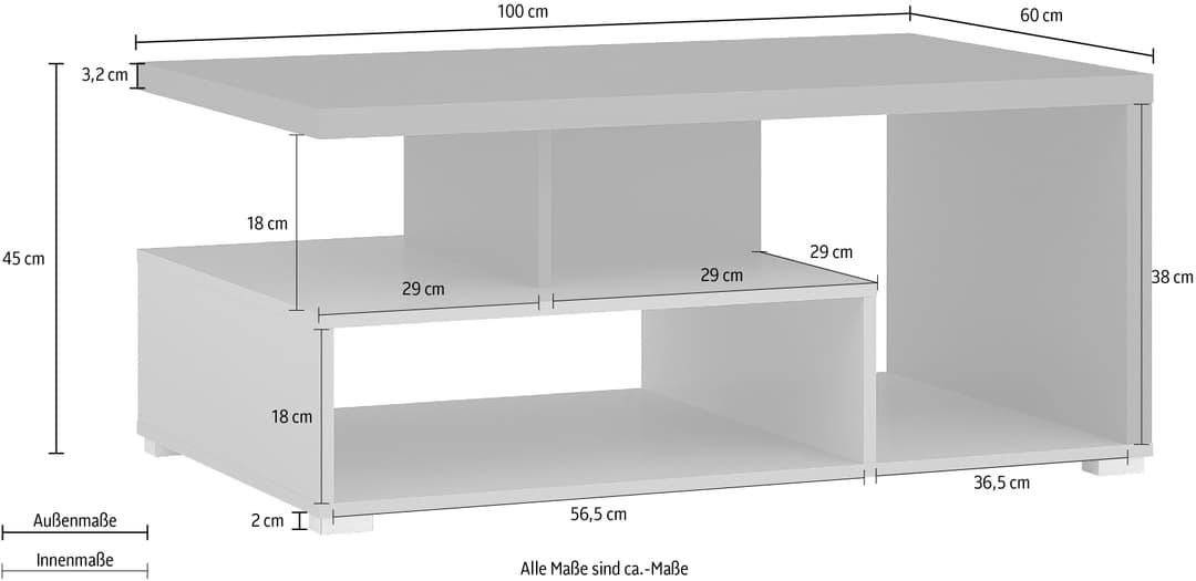 Home affaire Couchtisch Serio | Grau
