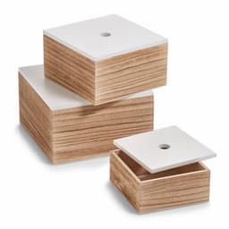 Zeller Present Aufbewahrungsboxen-Set | Holztöne