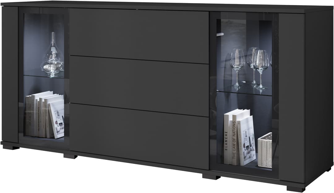 home affaire Sideboard modernes Design | Schwarz