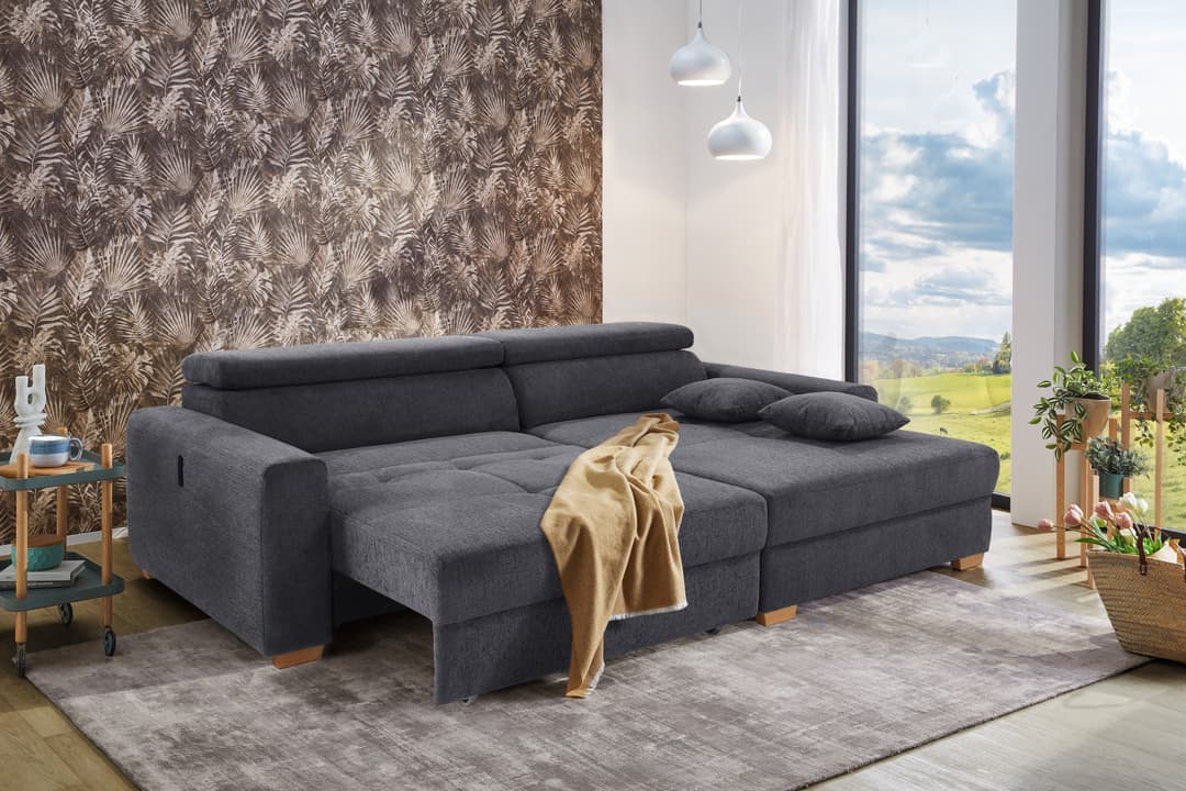 Jockenhöfer Gruppe Ecksofa Slider L-Form | Grau