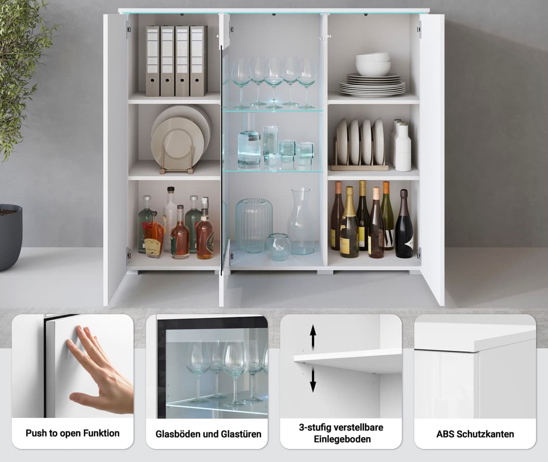 Home affaire Highboard Vera | Beige