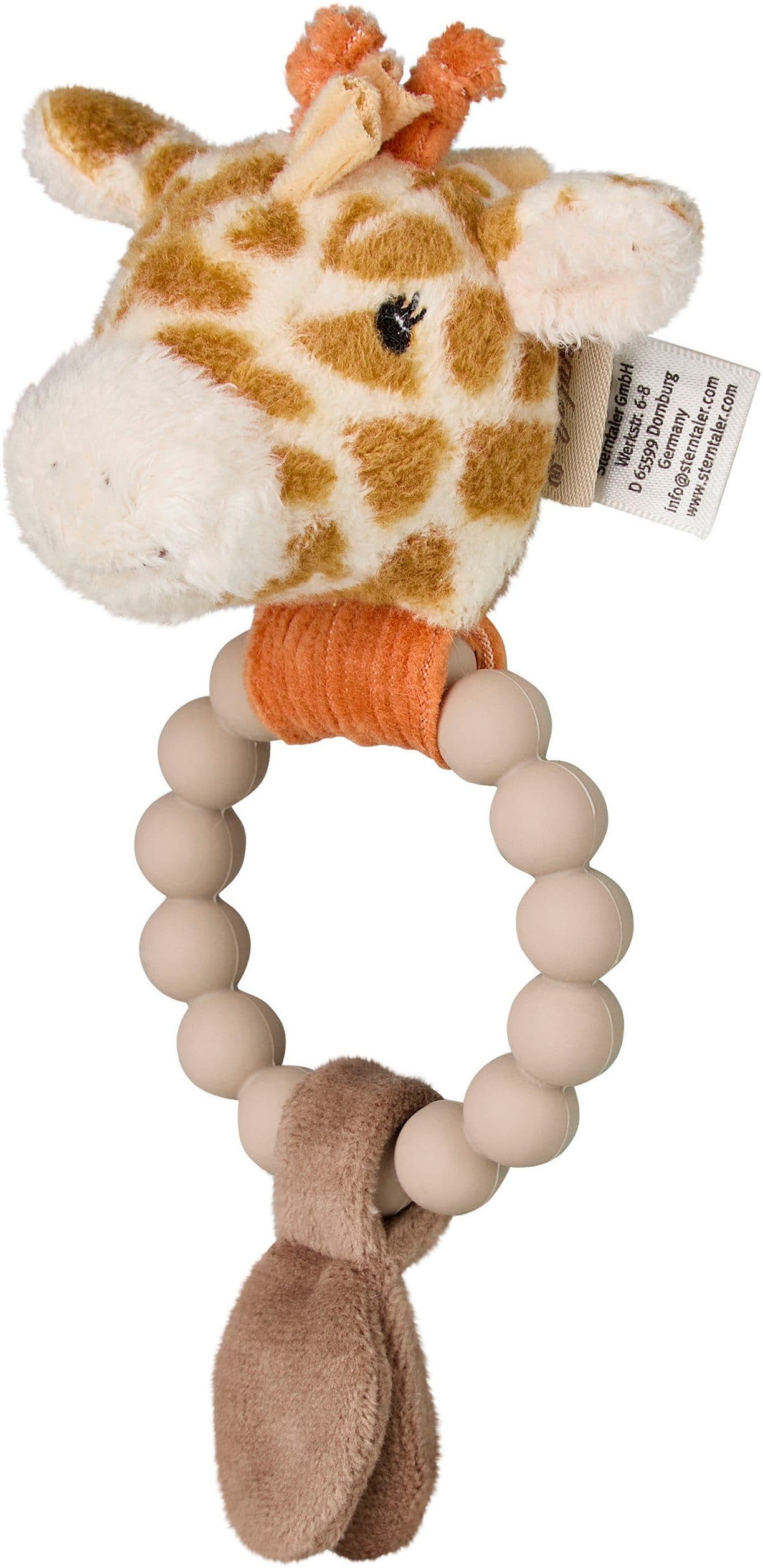 Sterntaler® Greifling Giraffe Kaya Ring, mit Rassel | Braun