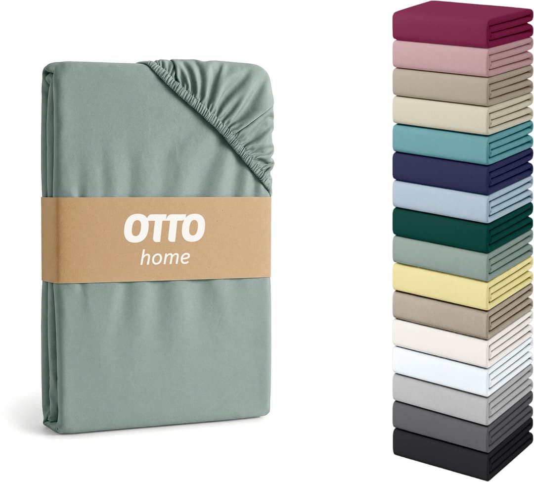 OTTO home Spannbettlaken Physalis Topper COMFORT | Grün