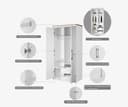 OTTO home Kleiderschrank Büsum | Weiß 3