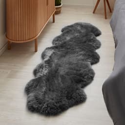 LUXOR living Namika Schaffellteppich | Schwarz