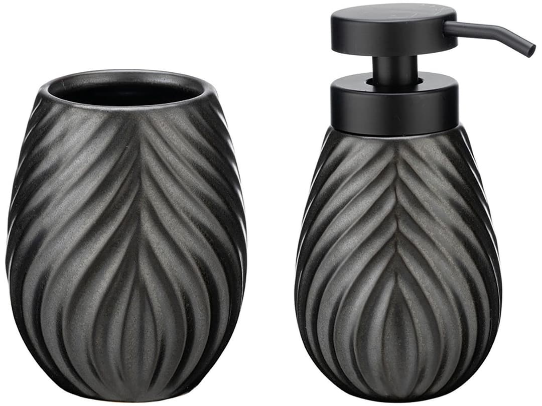 Wenko Idro Badaccessoire-Set Anthrazit | Grau