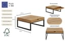 Home affaire Couchtisch Betula | Holztöne 3