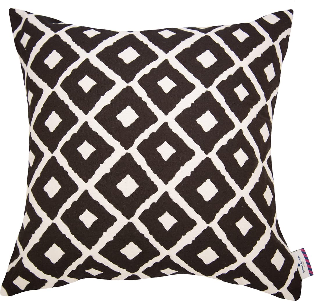 TOM TAILOR HOME Dekokissen Small Squares | Schwarz