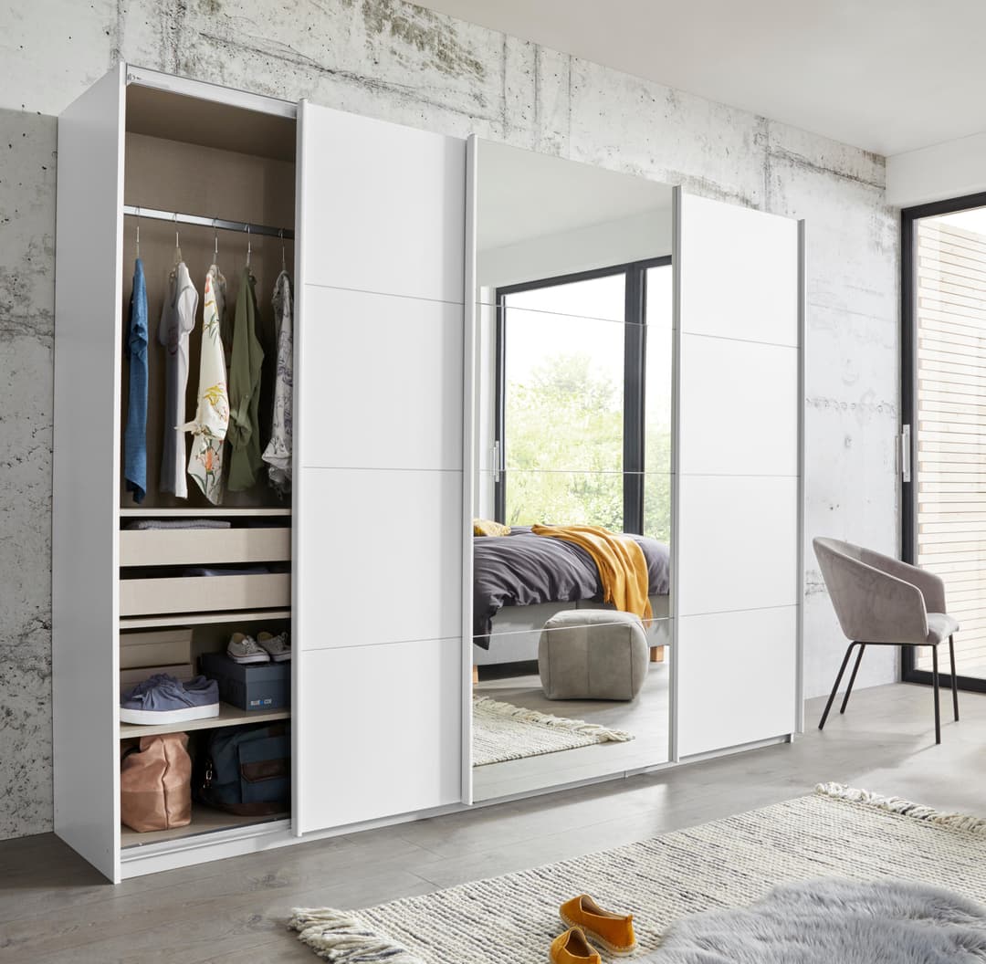 rauch Schwebetürenschrank KEPAN | Weiß