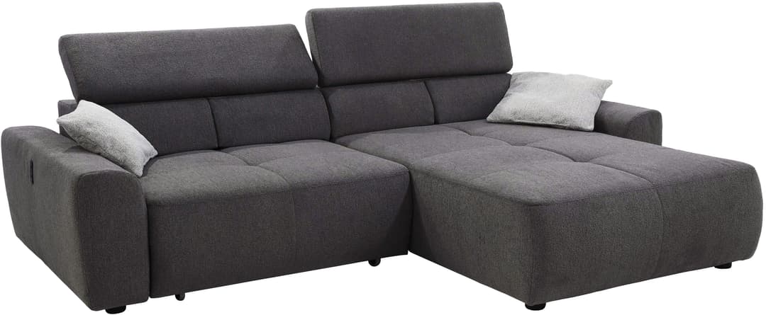 Jockenhöfer Gruppe Ecksofa Unos L-Form | Grau