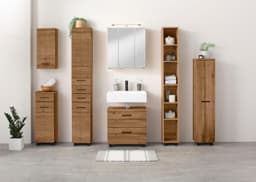 welltime Waschbeckenunterschrank Trento | Holztöne