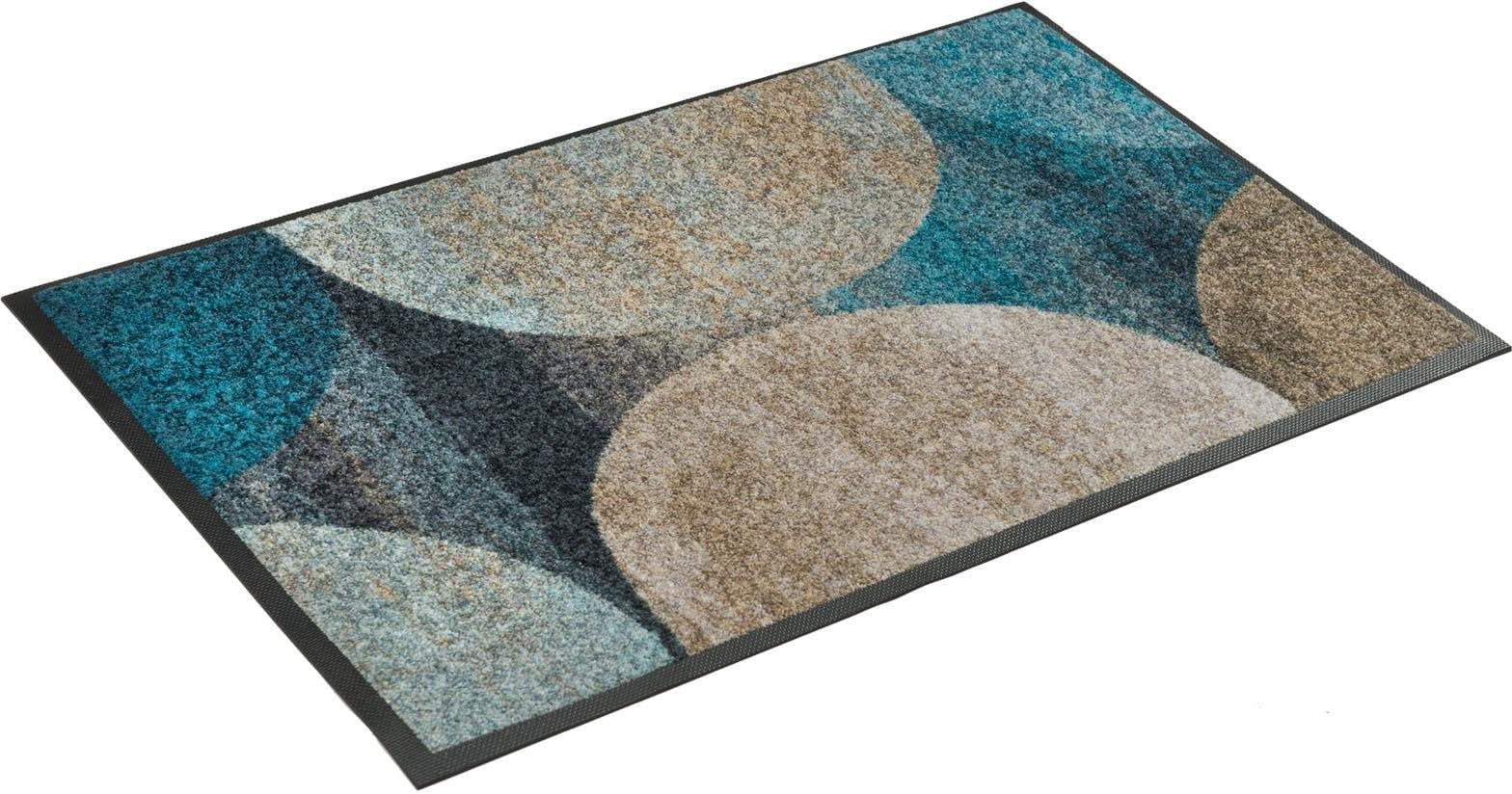 wash+dry by Kleen-Tex Fußmatte Galaxia | Blau