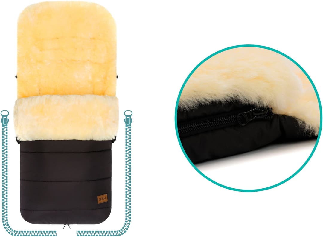 Fillikid Fußsack Engadin | Schwarz