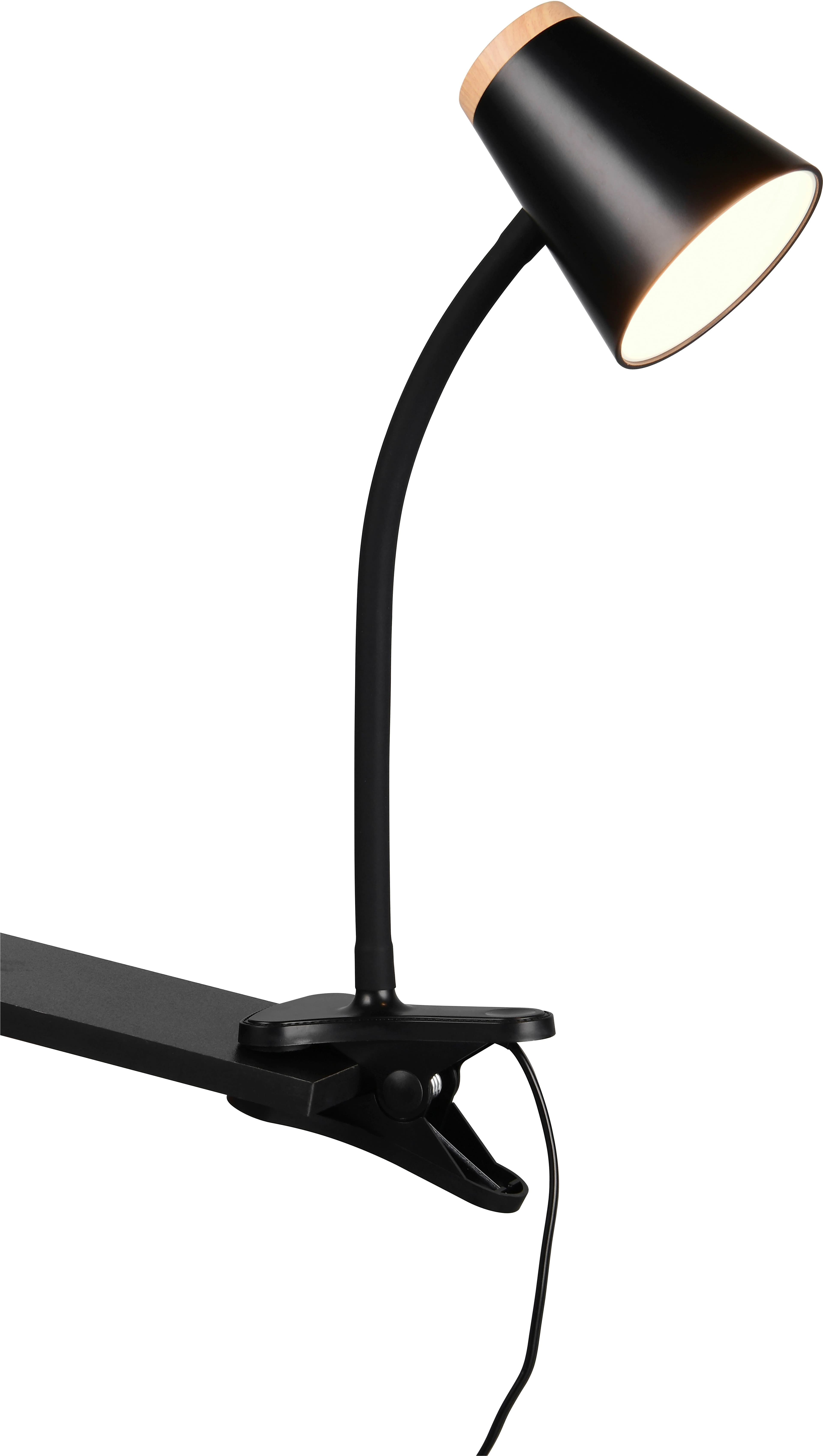 Reality Leuchten LED Klemmtischleuchte PONGO | Schwarz