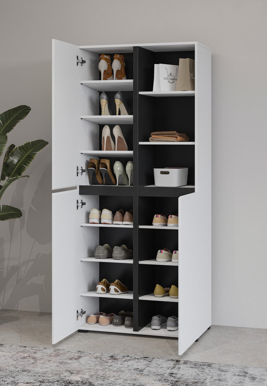 OTTO home Schuhschrank Cross | Weiß