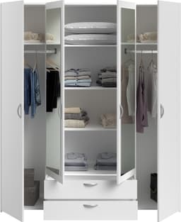Parisot Kleiderschrank Daily | Weiß