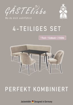 OTTO home Eckbankgruppe Melvin | Schwarz