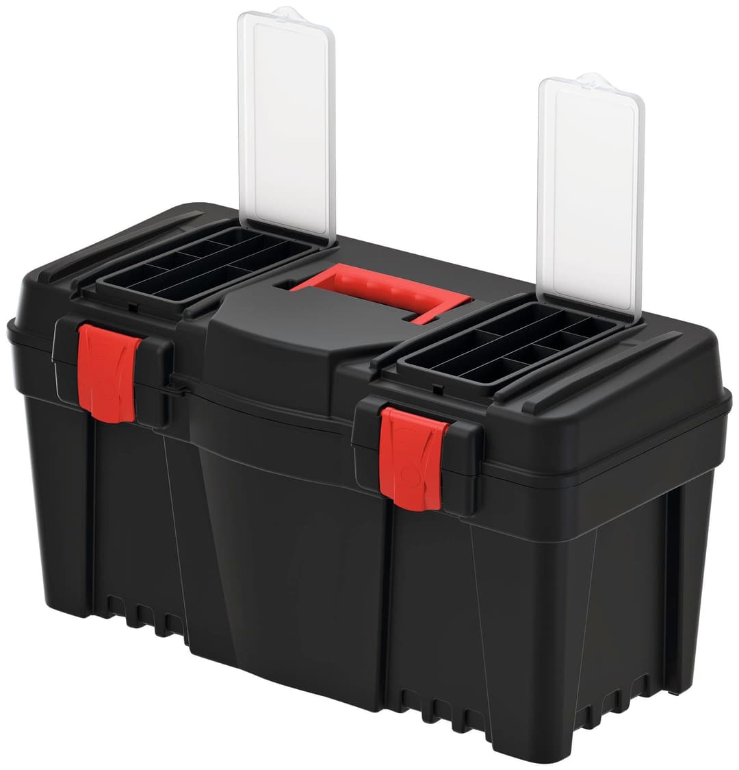 Prosperplast Werkzeugbox CALIBER | Schwarz