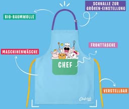 Chefclub Kochschürze für Kinder | Blau