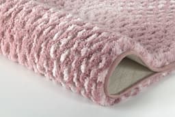 Kleine Wolke Badematte Cory | Rosa