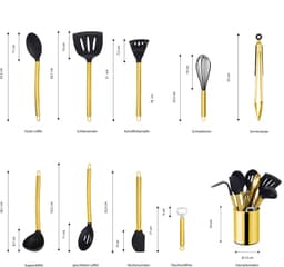 ECHTWERK Küchenorganizer-Set | Gold
