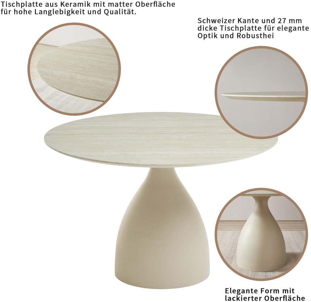 OTTO home Esstisch Lealux | Beige