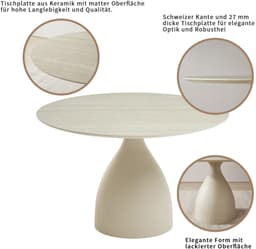 OTTO home Esstisch Lealux | Beige