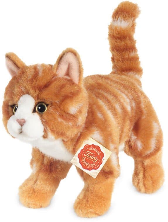Teddy Hermann Kuscheltier Katze | Rot