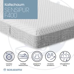 Schlaraffia Sensipur F400 Gelschaummatratze | Weiß