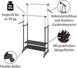 Wenko All Inn Kleiderständer | Schwarz