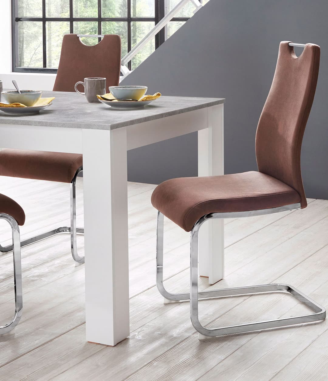 Home affaire Esszimmerstuhl Milano | Braun