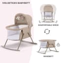 Kinderkraft Baby-Reisebett LOVI | Beige 3