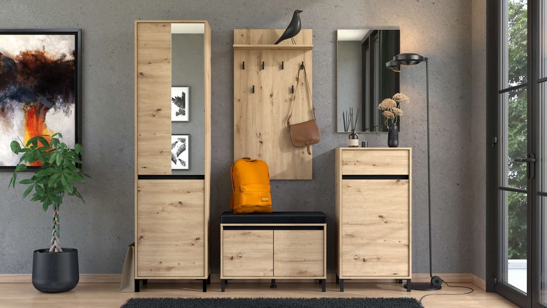 Home affaire Garderobenpaneel Arran | Holztöne