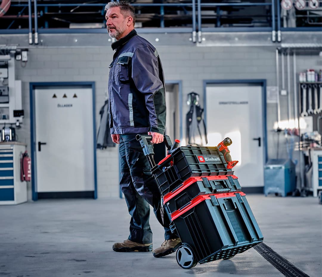 Einhell Werkzeugbox Systemkoffer E-Case | Schwarz