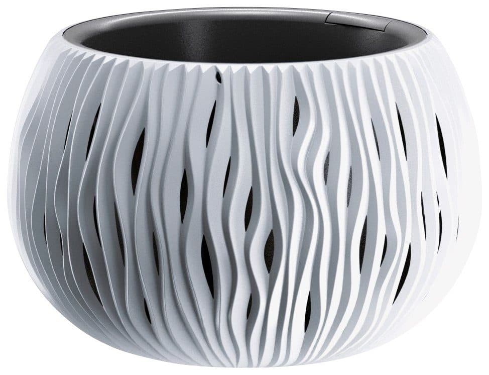 Prosperplast Pflanzkübel Sandy Bowl | Weiß