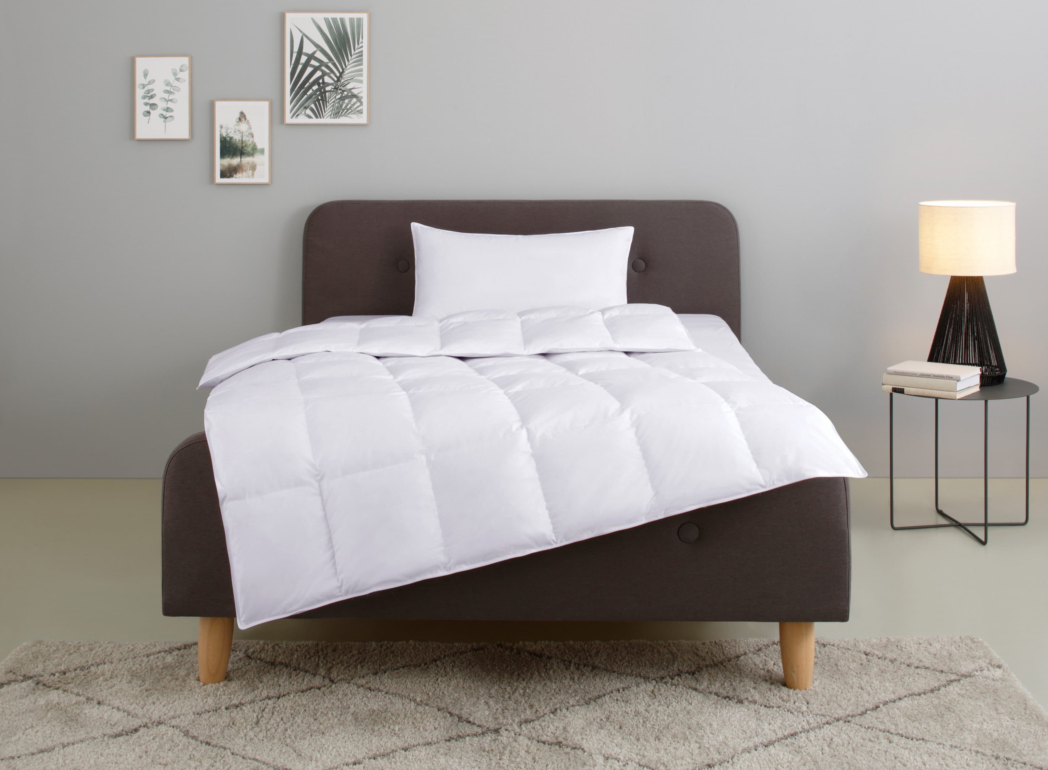 OTTO home Federbettdecke + Kopfkissen Set IRAH | Weiß