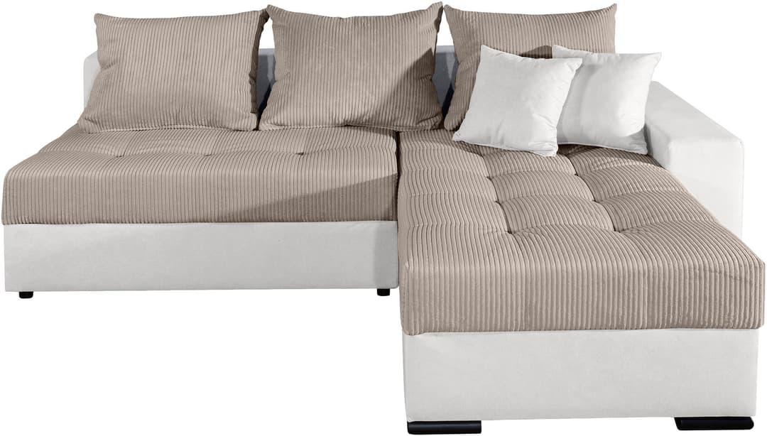 COLLECTION AB Ecksofa Josy L-Form | Grau