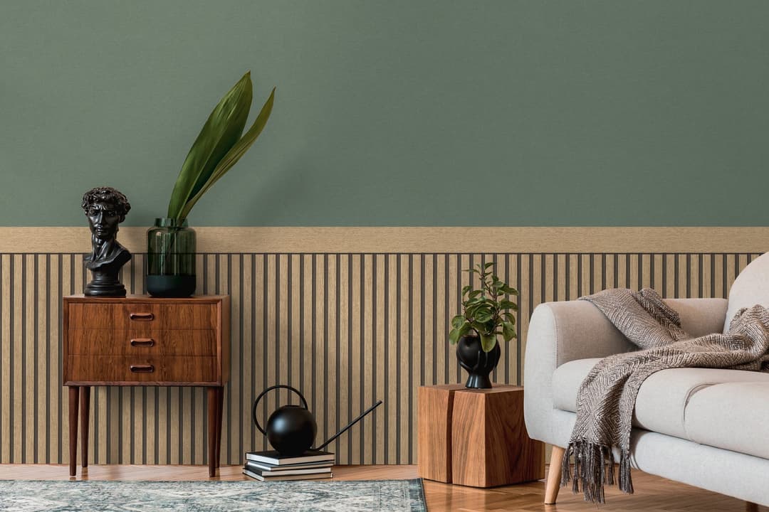 living walls Vliestapete Wallpanel | Braun