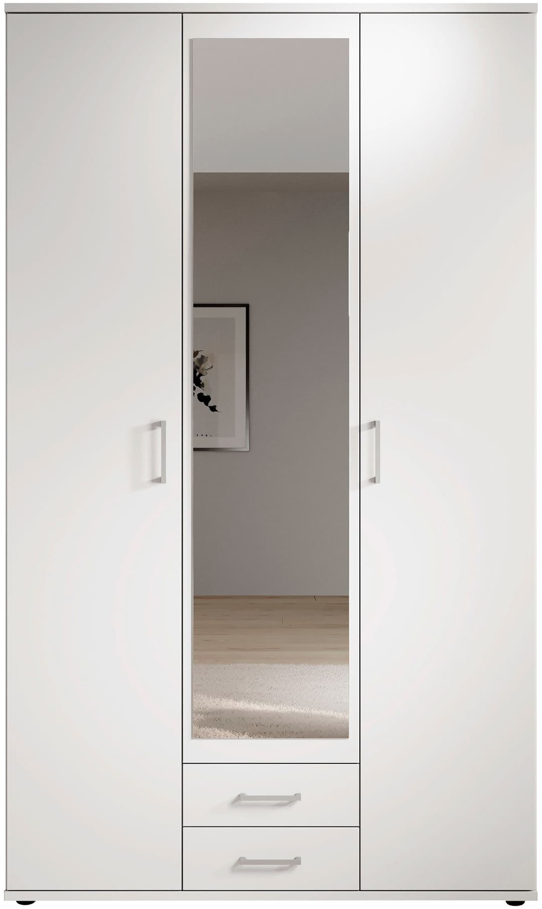 Schlafkontor Kleiderschrank Karl | Weiß
